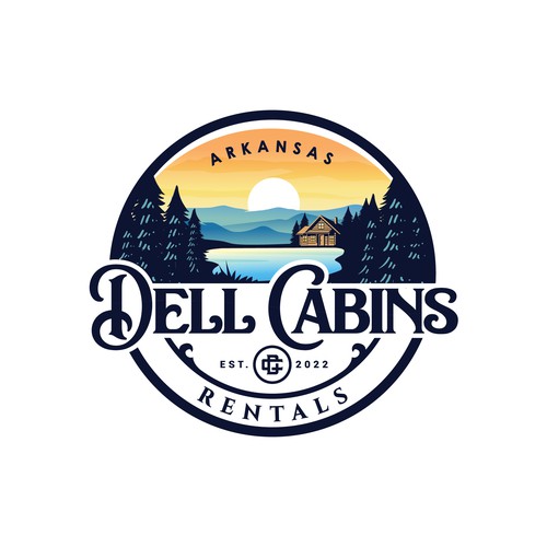 Dell Cabins rentals logo