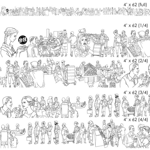 Long Mural Illustration