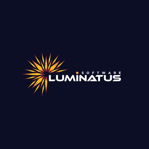 Innovation logo for a tech company the name LUMINATUS