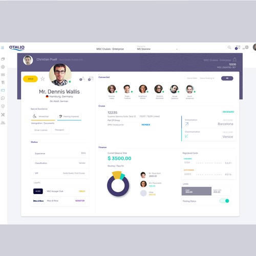 UI Design for the modern Cruise Ship Industry