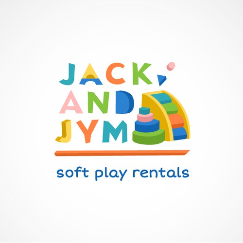Logo for a a soft play rental