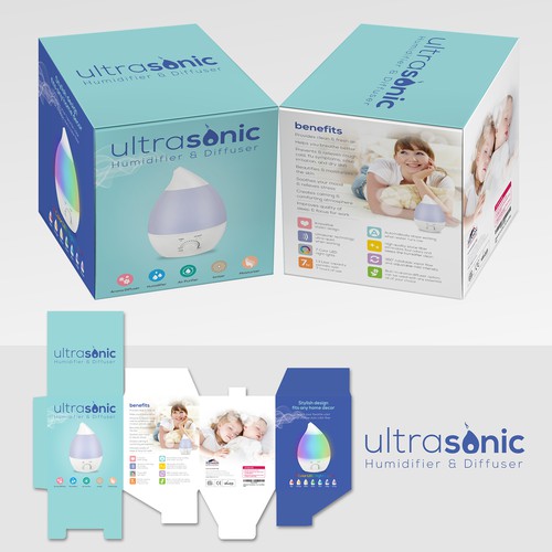 Packaging for Aennon "Ultrasonic Humidifier & Diffuser"