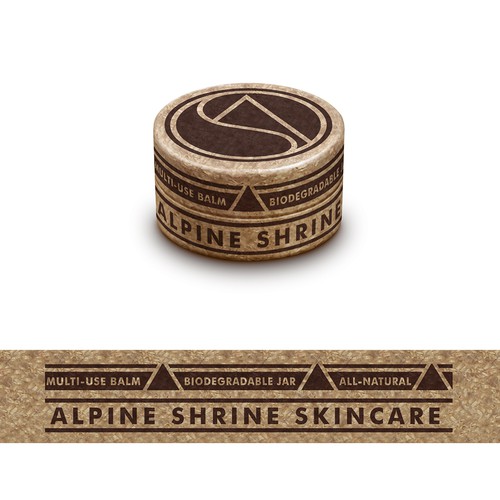 Label design for skincare brand