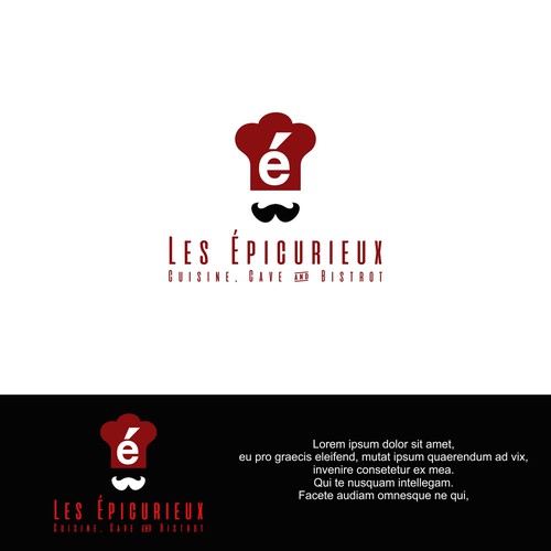 logo concept for Les Épicurieux