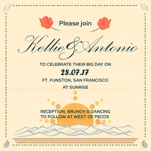 Wedding invitation 