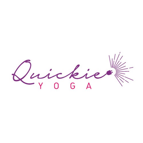 Fun, youthful logo for Quickie Yoga