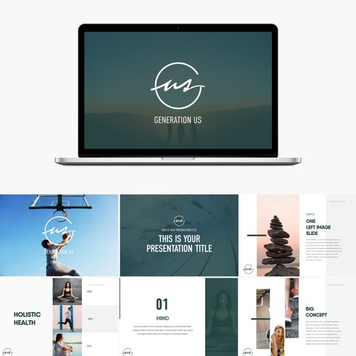 Powerpoint presentation template - Wellness