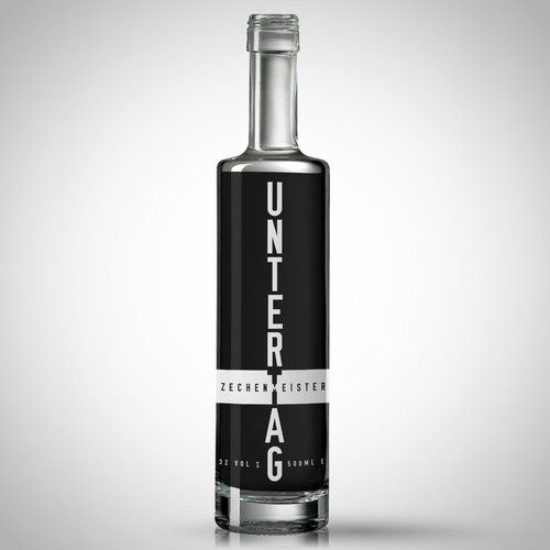 Minimalist Modern Liquor Bottle Design