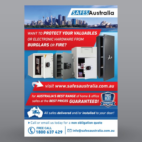 Flyer for Safes Australia