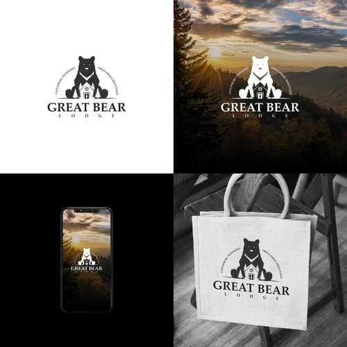 Bear Logo for a Lodge