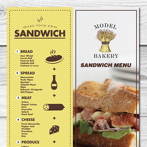 Model Bakery Menu