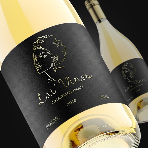 Lai' Vines wine label design