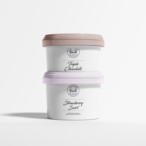 revello ice cream packaging design