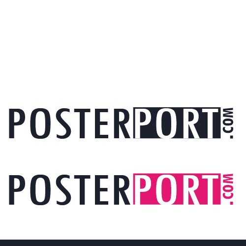 Logo concept for a Postprint Online Shop
