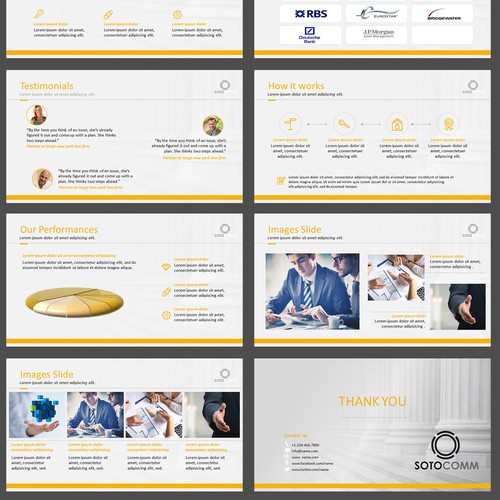 Branded PowerPoint from a website style