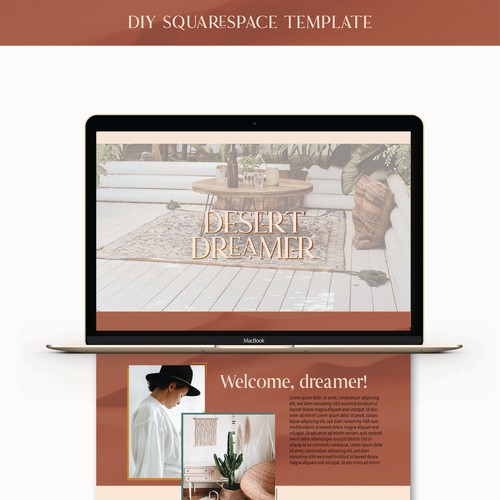 Desert Dreamer | Customisable Squarespace Template