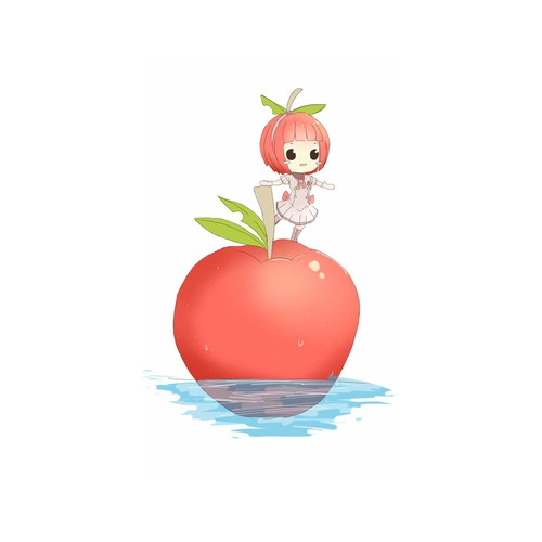 Crazy Apple theme park Mascot #2