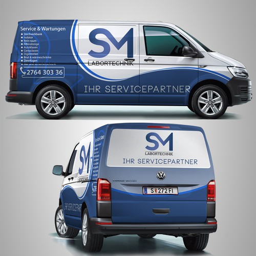 sm labortechnik branding car