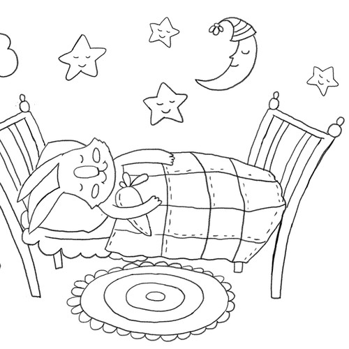Illustrations for coloring book