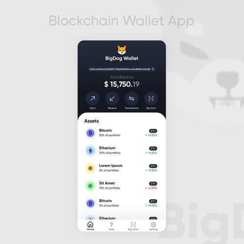 Blockchain Crypto Wallet App