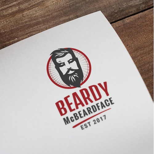 Logo for men's grooming