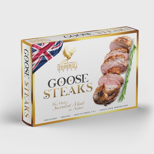 goose steaks box luxury packaging