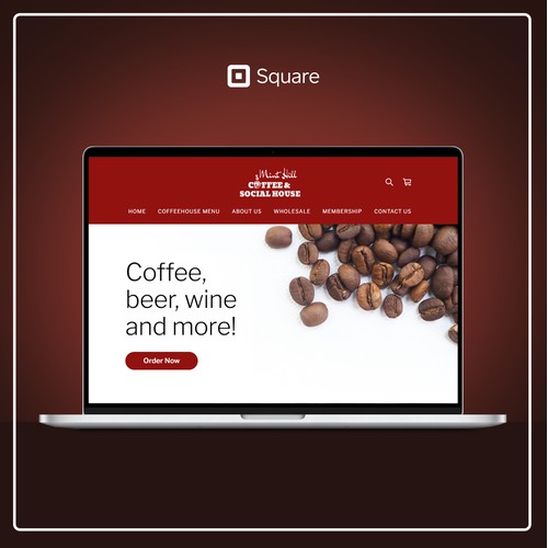 Square Online Design for Mint Hill Coffee's E-commerce Platform