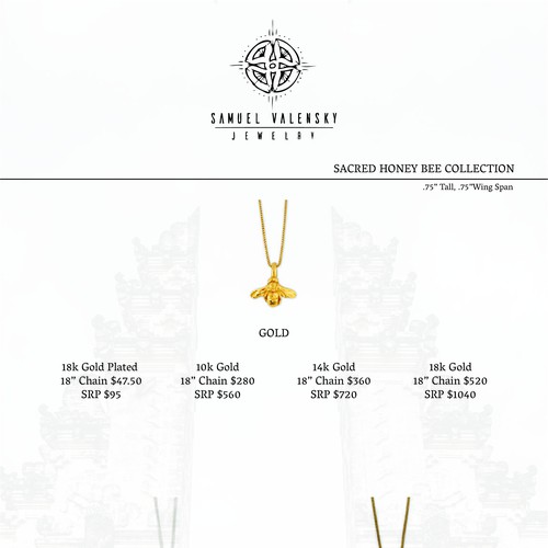Samuel Valensky Jewelry Brochure/Price List