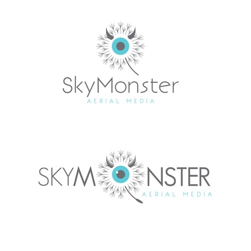 SkyMonster - eye catching logo 