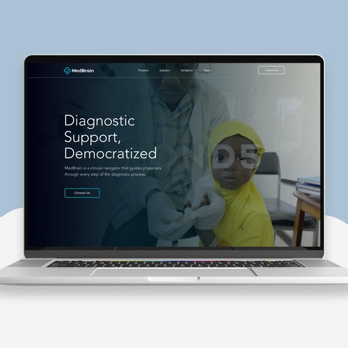 MedBrain's Landing Page