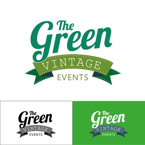 Create vintage logo for one events company
