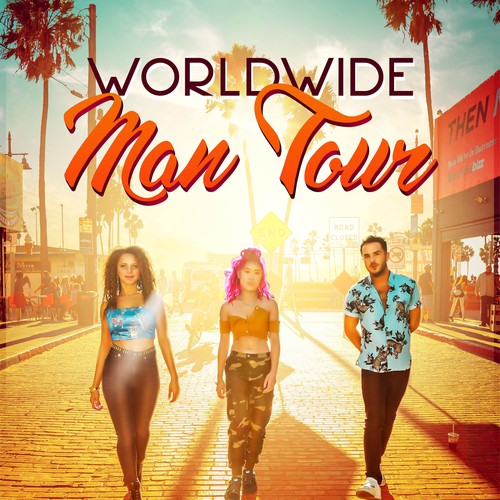 WORLDWIDE MAN TOUR BOOK COVER DESIFN