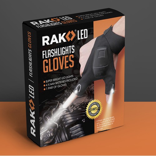 Flash light gloves