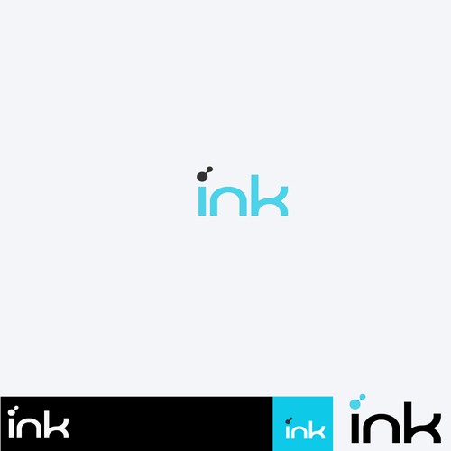 Create a simple, modern logo for a new product "INK"