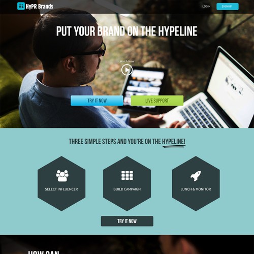 Design our homepage