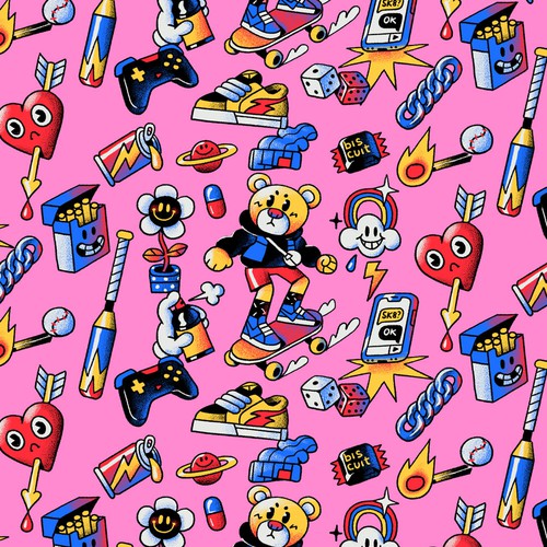 ICON SK8R pattern