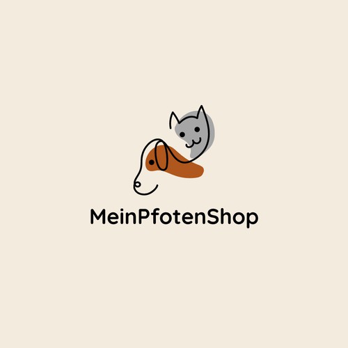 Logo for a pet shop