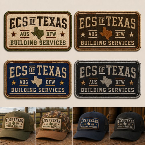 ECS of Texas – Custom Workwear Hat Patch Design[Contest Winner]