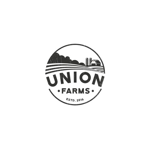 Vintage logo design for farming