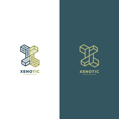 Xenotic Techology logo designs