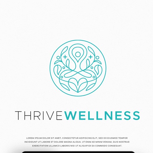 Wellness concept logo