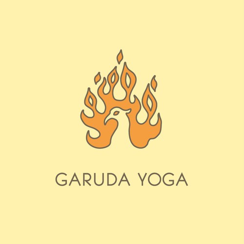 Create a beautiful deco inspired logo that encapsulated strength/beauty of the Pheonix for yoga