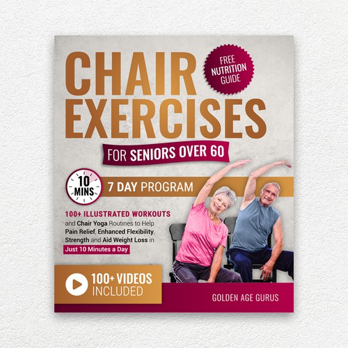 Chair Exercises For Seniors Over 60 E-Book Cover