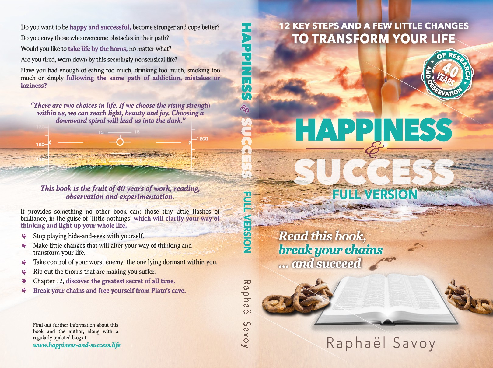Create the cover for the best book of all time on ‘Happiness and Success’.