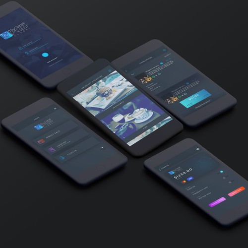 Design concept for mobile point of sale app