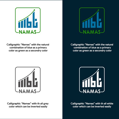 Arabic Calligraphic Logo For Stock Market