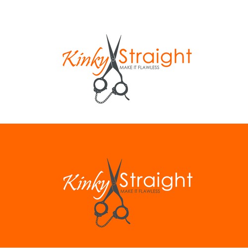 Create a shockingly sexy logo for Kinky & Straight