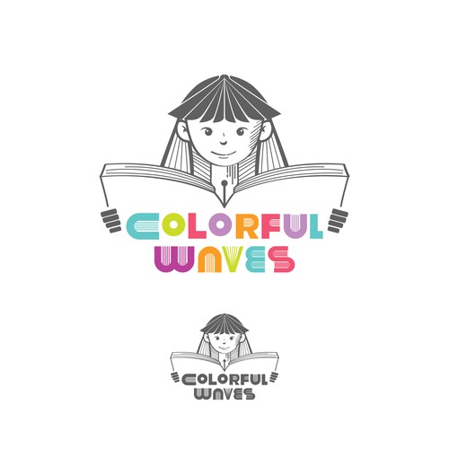 Logo concept for colorful waves