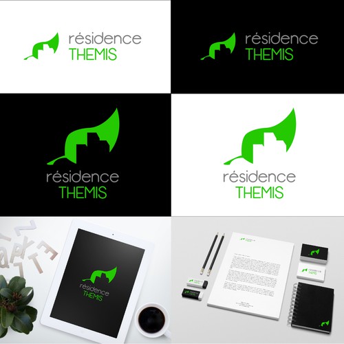 Creation of logo for a green sustainable real estate residentialbuilding