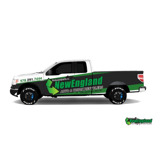 New England Auto & Recyclers Truck Wrap